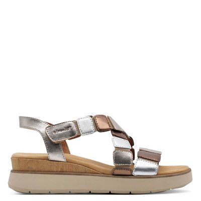Sandale à talon en cuir TAMARIS