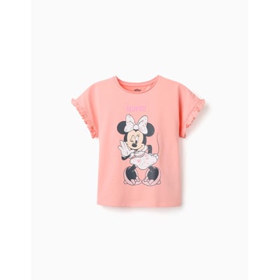 T-shirt en coton avec imprimé Minnie et volants ZIPPY