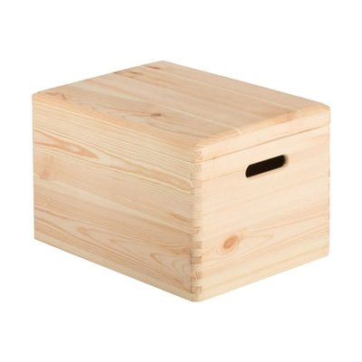 Caisse Rangement Avec Couvercle Pin H23 Cm X L30 Cm X P40 Cm ASTIGARRAGA