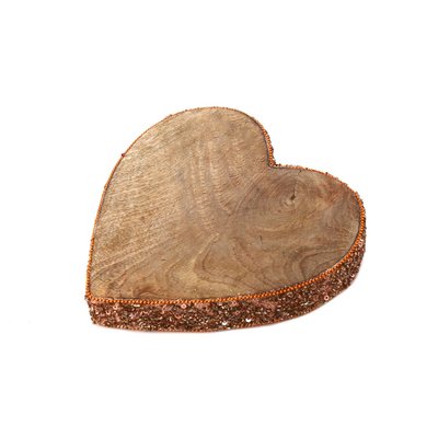 Déco de Noël en bois Coeur Natural HEART OF THE HOME