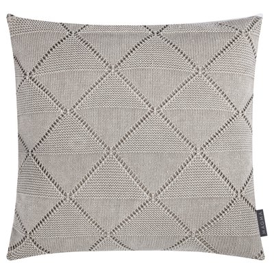 Housse de coussin jacquard 100% coton effet tricot PURL MAGMA HEIMTEX