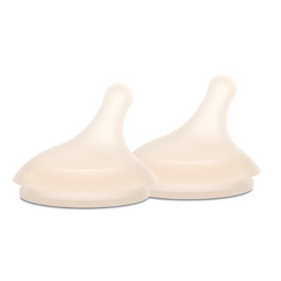 Lot de 2 tétines pour biberon anti-colique débit moyen ZERO.ZERO SUAVINEX