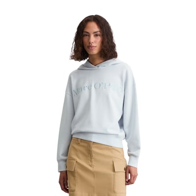 Sweatshirt à capuche avec logo relaxed en coton organique MARC O'POLO