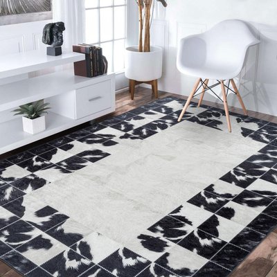 Tapis salon et chambre tissé motif fresque NOATAK UN AMOUR DE TAPIS