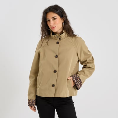 Trench court col montant GRAIN DE MALICE