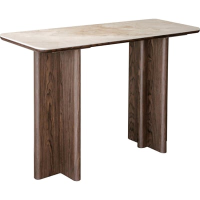Console contemporaine effet marbre et bois RECOLLECTION