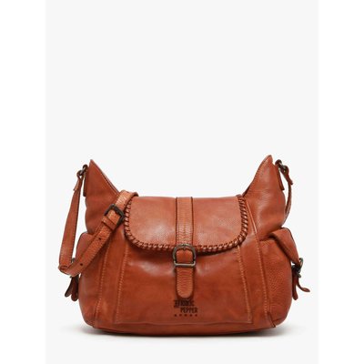 Sac bandoulière Utility cuir BASILIC PEPPER