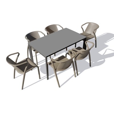 Ensemble repas en aluminium laqué MEET EZPELETA