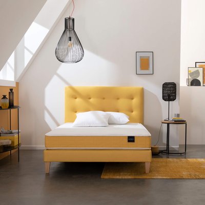 Ensemble matelas mousse, sommier, pieds et tête de lit Aurore 400 SOMEO