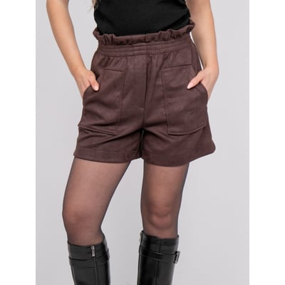 Short Taille Haute Suédine Ceinture élastiquée Xiche DONA LISA