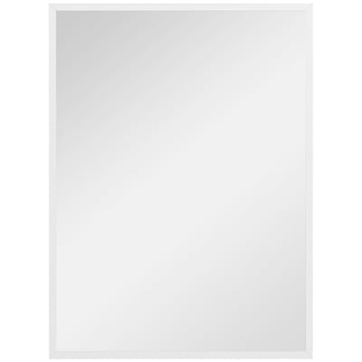 Miroir mural Verre Bois naturel HOMCOM