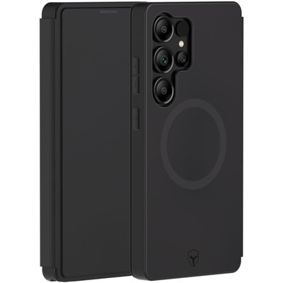 Coque étui Samsung S25 Ultra  Magnet Noir FORCE CASE