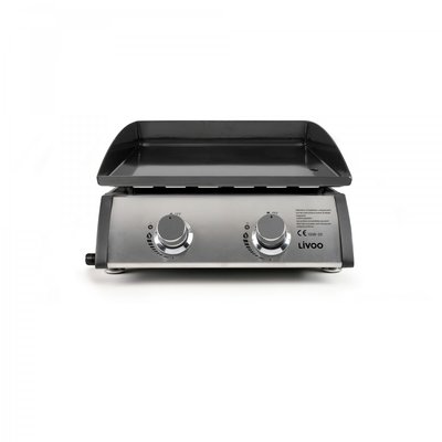Plancha gaz 2 brûleurs LIVOO