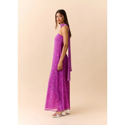 Robe imprimée avec foulard MANGO TEEN