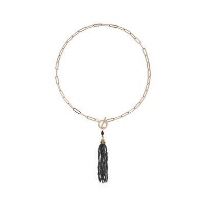 Collier chaîne avec pendentif cascade de perles MILA HIPANEMA