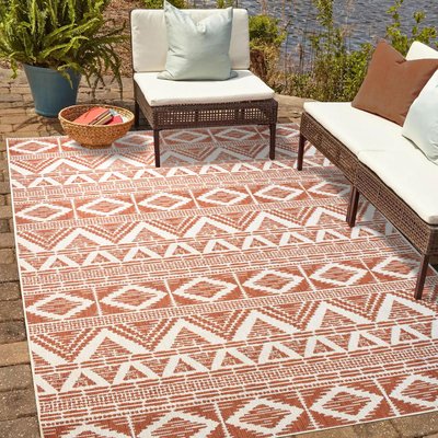 Tapis extérieur, kilim reversible LYN2 BG REVERSIBLE UN AMOUR DE TAPIS
