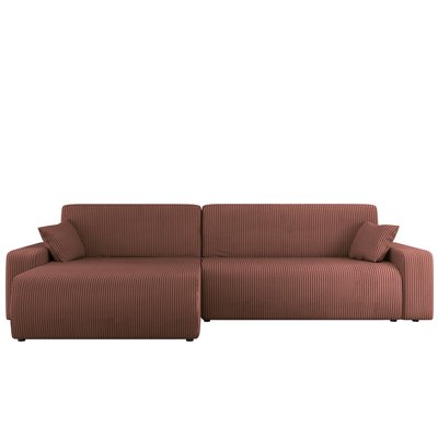 Canapé d'Angle Convertible en Velours côtelé 5 places - ARTEMISA LISA DESIGN