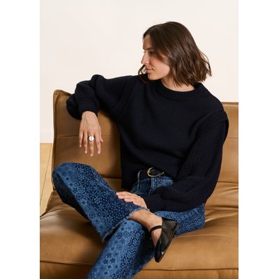Pull ample manches longues col rond LA FEE MARABOUTEE