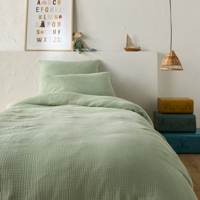 Housse de couette enfant unie gaze de coton, Kumla LA REDOUTE INTERIEURS