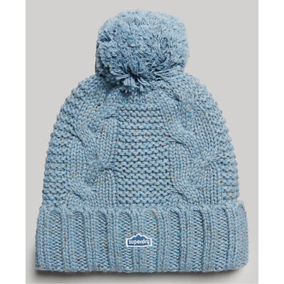 Bonnet à pompon en mailles torsadées SUPERDRY