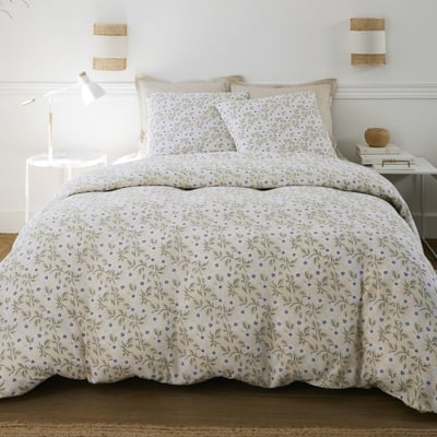 Parure de lit - Housse de couette + taie 100% Gaze de Coton EDEN