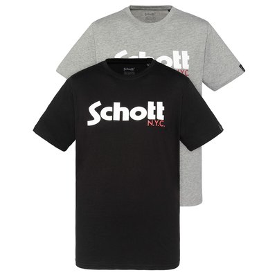 Lote de 2 T-shirts com logótipo SCHOTT