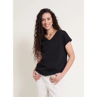 T-shirt col V à manches courtes SACHA NAF NAF
