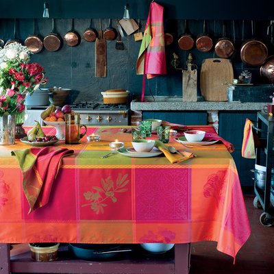 Nappe pur coton enduit imperméable MILLE TUTTI FRUTTI GARNIER-THIEBAUT
