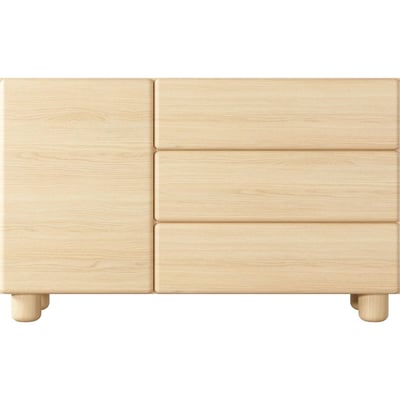 Commode LOMO, 1 Porte et 3 tiroirs RECOLLECTION