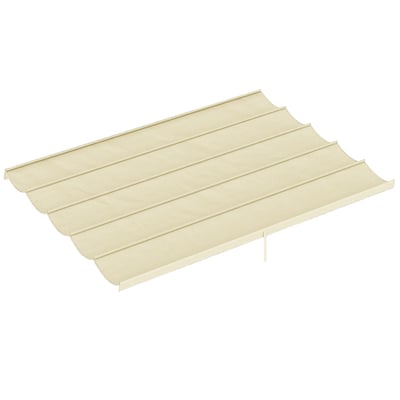 Toit de cabine de rechange Polyester Crème OUTSUNNY