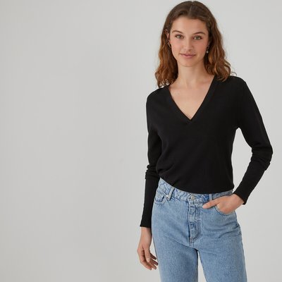 Базовый джемпер с V-образным вырезом LA REDOUTE COLLECTIONS