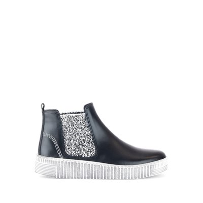 Bottines en velours à talon compensé GABOR