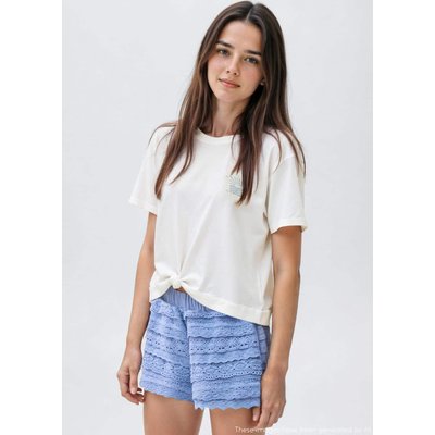 T-shirt crop nœud MANGO TEEN