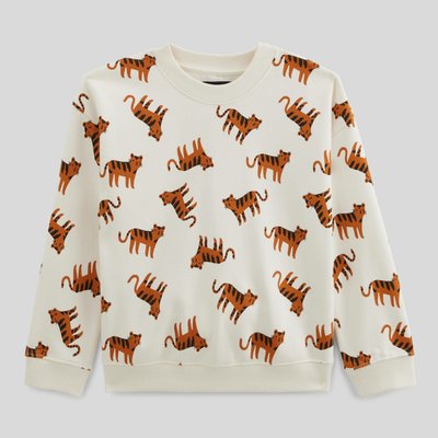 Sweat imprimé en coton BIO GOTS MONOPRIX