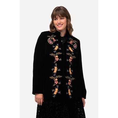 Blazer en velours à col montant et fermeture ULLA POPKEN