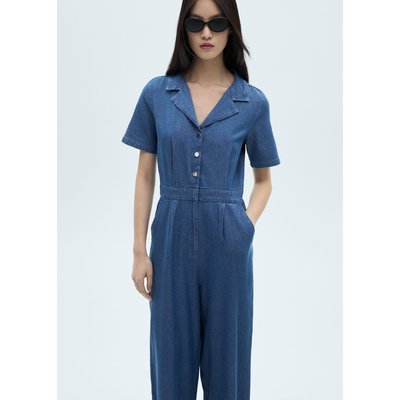 Combinaison manches courtes en jean MANGO