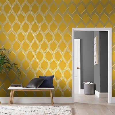 Papier peint Vector Lemon Silver GRAHAM ET BROWN
