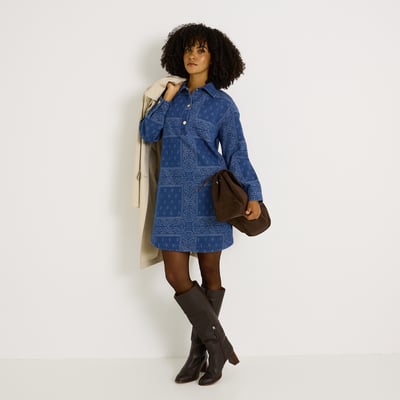 Robe chemise en denim GRAIN DE MALICE
