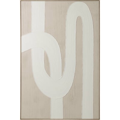 Tableau abstrait lignes en toile RECOLLECTION