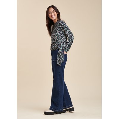 Tee-shirt ample en jersey de viscose écoresponsable Ecovero à imprimé fleuri LA FEE MARABOUTEE