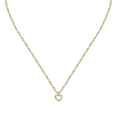 Collier en acier et cristal LA PETITE STORY