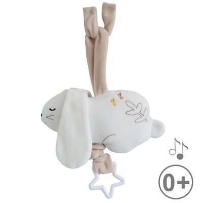 Sujet boite a musique lapin SUCRE D'ORGE