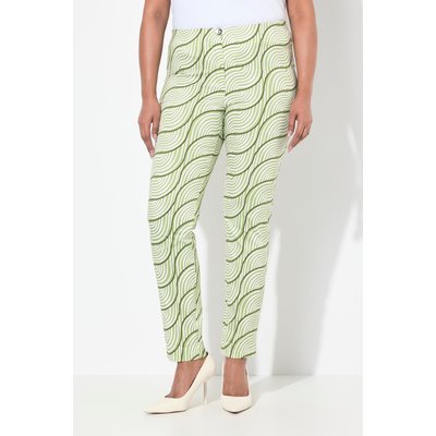 Pantalon imprimé graphique, taille élastique ULLA POPKEN