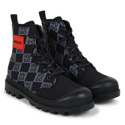 Bottines à lacets et fermeture  zipée HUGO KIDSWEAR