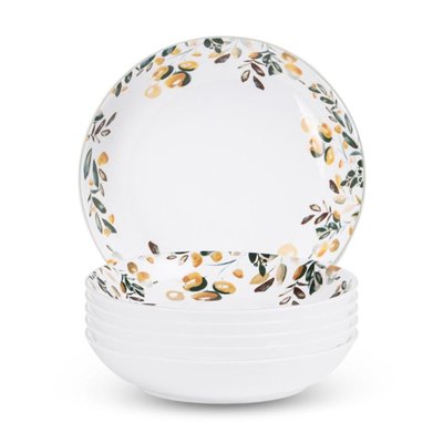 Assiette creuse   19 cm (lot de 6)-SUMMER TABLE PASSION