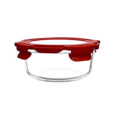 Boîte hermétique ronde en verre 930ml, CRISTAL MENASTYL