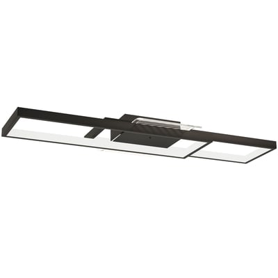 Plafonnier Acier Noir HOMCOM