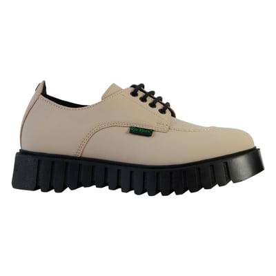 Derbies cuir Kick Famous, plateforme KICKERS