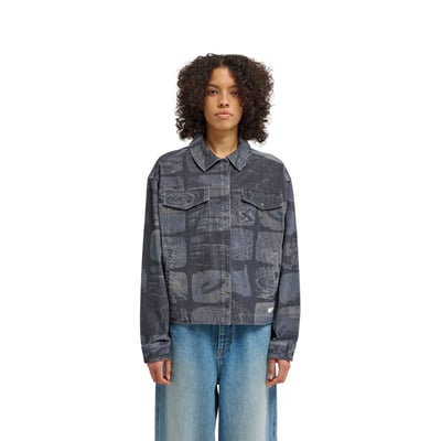 Chemise manches longues en velours côtelé PRINTED CORD ELEMENT