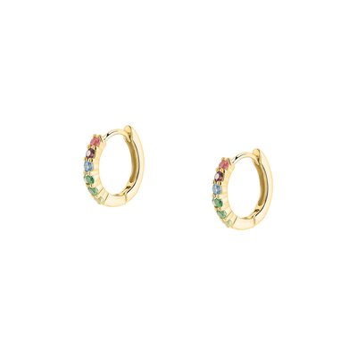 Créoles en argent 925 et oxyde de zirconium CLEOR